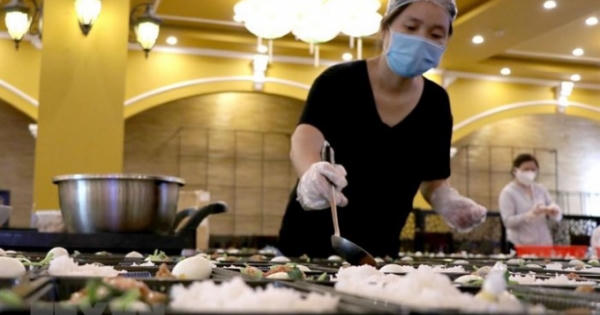 Hình ảnh suất ăn tại các cơ sở y tế, khu cách ly ở Đà Nẵng