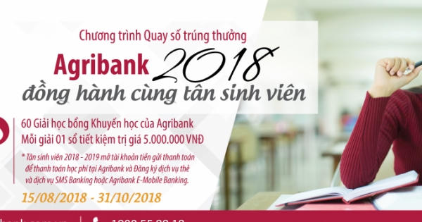 Agribank đồng hành cùng Tân sinh viên 2018