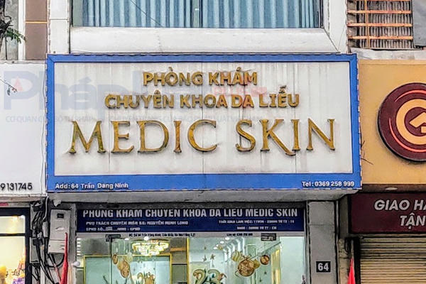 Quảng cáo dịch vụ không phép, Phòng khám Da liễu Medic Skin bị xử phạt
