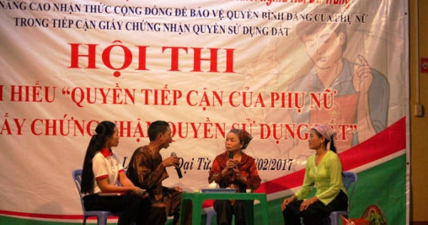 Thái Nguyên: Nâng cao nhận thức về quyền có tên của phụ nữ trong sổ đỏ Thái Nguyên: Nâng cao nhận thức về quyền có tên của phụ nữ trong sổ đỏ