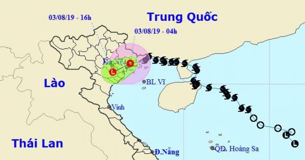 Bão số 3 suy yếu thành áp thấp nhiệt đới