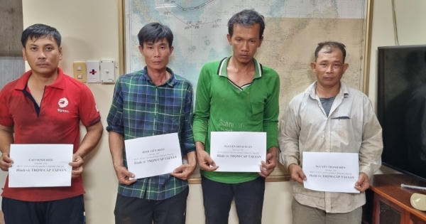 Bà Rịa - Vũng Tàu: Bắt giữ băng nhóm trộm cắp tài sản trên tàu nước ngoài