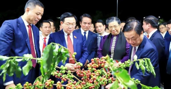 Chủ tịch Quốc hội Vương Đình Huệ dự khai mạc Lễ hội cà phê tại Sơn La Chủ tịch Quốc hội Vương Đình Huệ dự khai mạc Lễ hội cà phê tại Sơn La