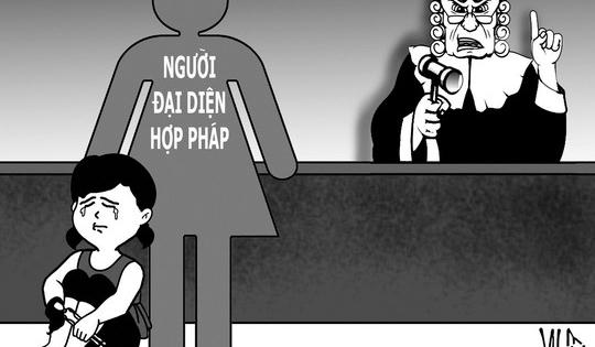 Xác định người đại diện hợp pháp cho bị hại là người dưới 18 tuổi