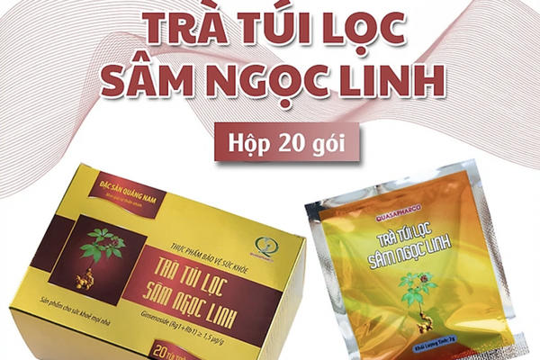 Thu hồi Trà túi lọc Sâm Ngọc Linh do không đảm bảo an toàn thực phẩm