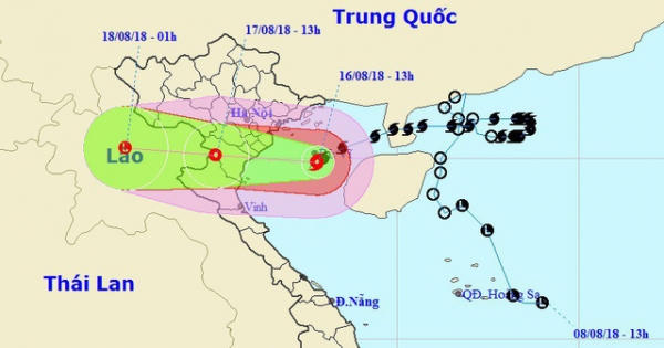 Đêm nay vùng tâm bão ảnh hưởng trực tiếp Quảng Ninh - Nghệ An Đêm nay vùng tâm bão ảnh hưởng trực tiếp Quảng Ninh - Nghệ An