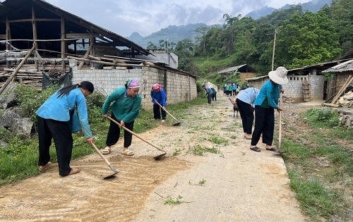 Hiệu quả trong công tác vệ sinh môi trường tại huyện Si Ma Cai