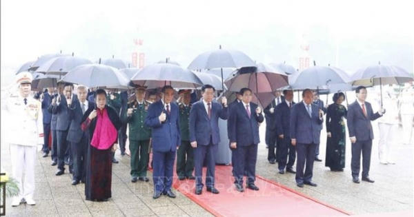 Lãnh đạo Đảng, Nhà nước vào Lăng viếng Chủ tịch Hồ Chí Minh Lãnh đạo Đảng, Nhà nước vào Lăng viếng Chủ tịch Hồ Chí Minh