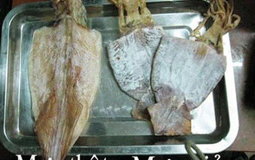 Lại xuất hiện mực "cao su" tại Hà Nội