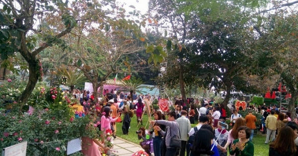 Trực tuyến: Lễ khai mạc kết thúc, du khách bắt đầu được vào thăm vườn hồng