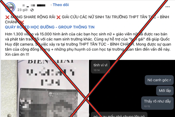 Hàng nghìn clip quay lén nhà vệ sinh nữ trong trường học ở TP HCM: Công an vào cuộc xác minh