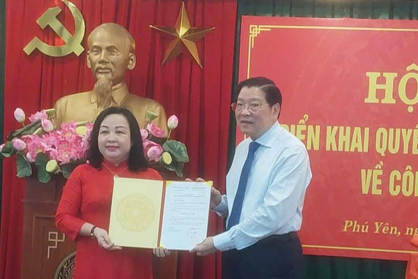 Bà Cao Thị Hòa An giữ chức Bí thư Tỉnh ủy Phú Yên