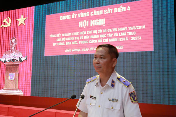 Đảng ủy Vùng Cảnh sát biển 4: Kết quả 10 năm thực hiện Chỉ thị 05 của Bộ Chính trị