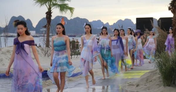 Quảng Ninh: Mãn nhãn với màn trình diễn Thời trang Biển - Bái Tử Long Rainbow