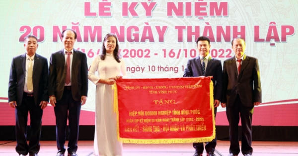 Vĩnh Phúc: Hiệp hội doanh nghiệp tỉnh kỷ niệm 20 năm ngày thành lập