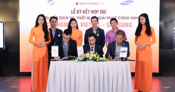 Hai ông lớn Viettel và Samsung bắt tay hợp tác với website BĐS Cenhomes.vn Hai ông lớn Viettel và Samsung bắt tay hợp tác với website BĐS Cenhomes.vn