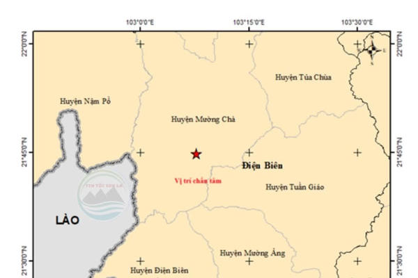 Xuất hiện động đất mạnh 5 độ richter tại Điện Biên