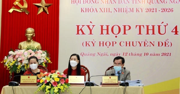 Quảng Ngãi tổ chức Kỳ họp thứ 4 HĐND tỉnh khóa XIII
