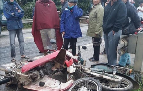 Tai nạn liên hoàn trên quốc lộ 46, 3 người nhập viện