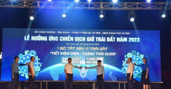 Hà Tĩnh: 36.000 kWh điện được tiết kiệm trong sự kiện Giờ Trái đất 2023 Hà Tĩnh: 36.000 kWh điện được tiết kiệm trong sự kiện Giờ Trái đất 2023