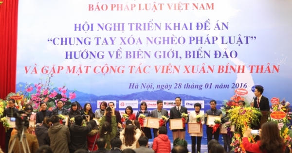 Toàn cảnh Hội nghị triển khai đề án "Chung tay xóa nghèo pháp luật"