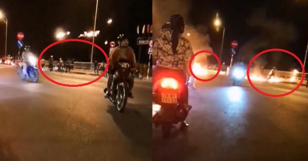 [Clip]: Nhóm thanh niên hỗn chiến trên cầu Hà Ra