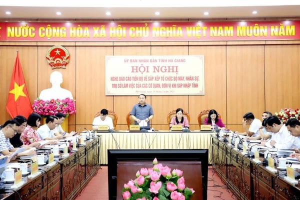 Hơn 54% cán bộ làm việc tại Hà Giang sau khi sáp nhập hai tỉnh làm một