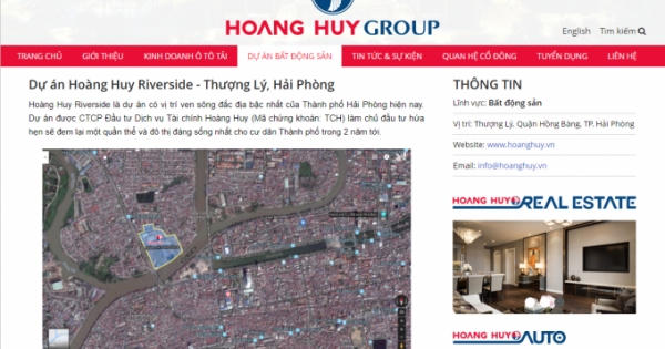 Hoàng Huy Group thâu tóm đóng tầu để phát triển đất vàng
