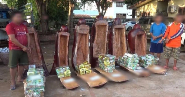 Ngụy trang hàng trăm kg ma túy trong những pho tượng gỗ