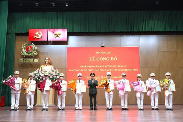 Thành lập Cục Công nghiệp an ninh gồm 07 đơn vị cấp phòng và 06 công ty