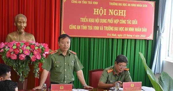 Trường Đại học An ninh nhân dân phối hợp công tác toàn diện với Công an tỉnh Trà Vinh Trường Đại học An ninh nhân dân phối hợp công tác toàn diện với Công an tỉnh Trà Vinh