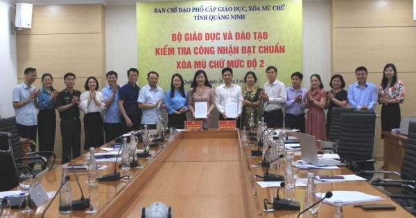 Quảng Ninh đạt chuẩn phổ cập giáo dục xóa mù chữ mức độ 2