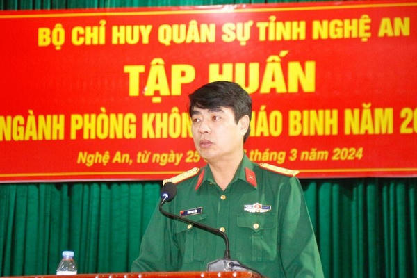 Đại tá Đinh Bạt Văn làm Chỉ huy trưởng Bộ Chỉ huy Quân sự tỉnh Nghệ An