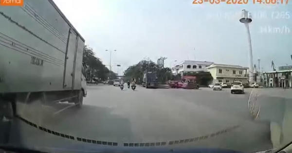 [Clip]: Đang di chuyển bất ngờ bị cây khô ven đường đổ ập xuống người