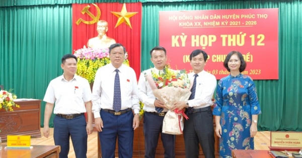 Ông Nguyễn Đình Sơn được bầu làm Chủ tịch UBND huyện Phúc Thọ