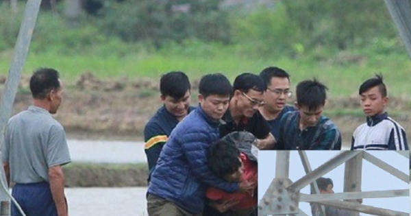 Nhiều giờ căng thẳng giải cứu người đàn ông ngồi vắt vẻo trên cột điện cao thế