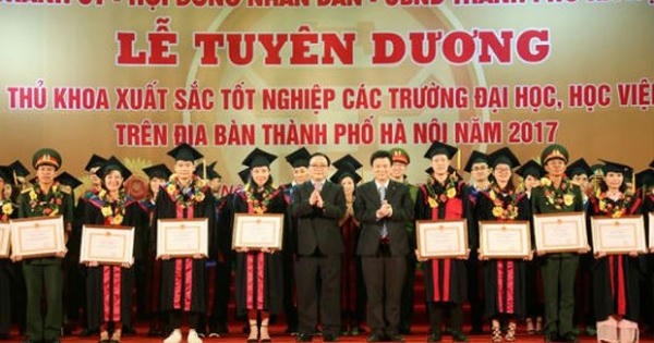 Hà Nội: Chuẩn bị vinh danh 88 thủ khoa xuất sắc năm 2018