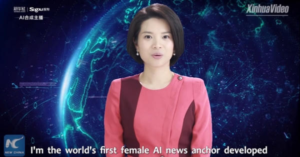 Robot AI dẫn chương trình trên Tân Hoa Xã