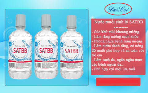 Bộ Y tế yêu cầu đình chỉ lô nước muối sinh lý SAT BB