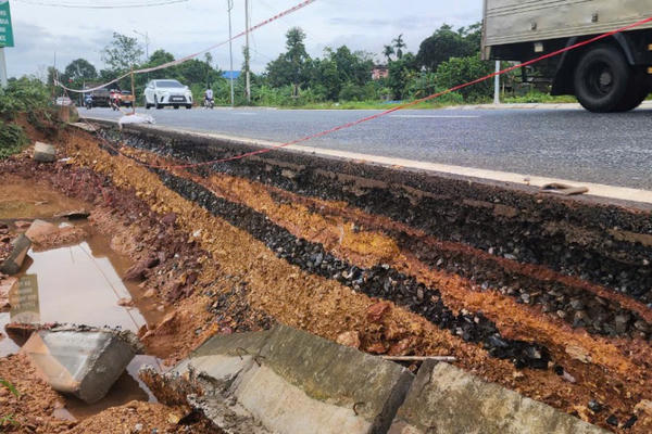 Thái Nguyên: Tuyến đường trăm tỷ mới đưa vào sử dụng đã xuống cấp nghiêm trọng