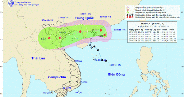 Bão số 4 tràn vào Vịnh Bắc bộ gây mưa lớn toàn miền Bắc