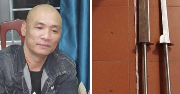 Hà Tĩnh: Hiên ngang "vác song đao" tới hiện trường chống đối người thi hành công vụ