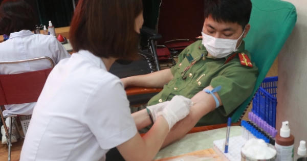 Hiến máu cứu người - Nghĩa cử cao đẹp của HV An ninh nhân dân