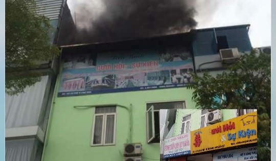 Hà Nội: Cháy ngùn ngụt ngôi nhà trên phố Xã Đàn