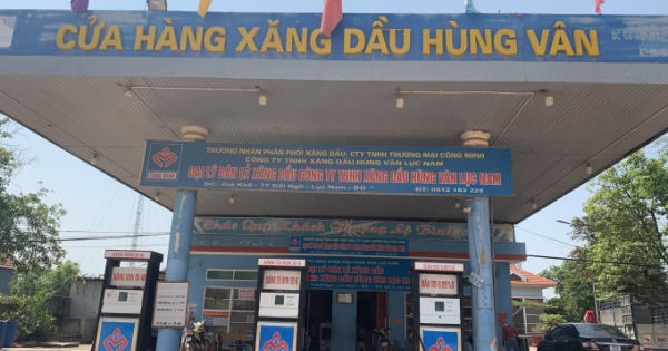 Công ty TNHH Xăng dầu Hùng Vân Lục Nam bị xử phạt