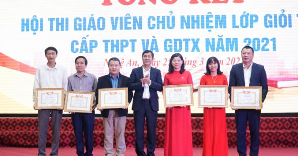 Nghệ An: 182 giáo viên đạt giáo viên chủ nhiệm lớp giỏi cấp tỉnh