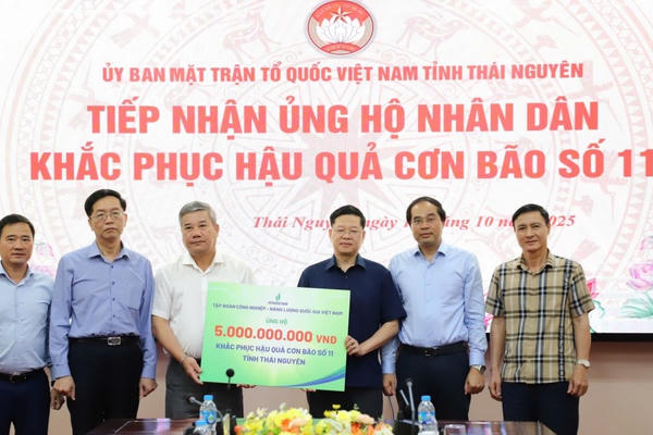 Thái Nguyên tiếp nhận nguồn lực ủng hộ khắc phục hậu quả bão số 11