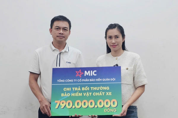 Bảo hiểm Quân đội chi trả bồi thường bảo hiểm vật chất xe 790 triệu đồng cho xe bị ngập nước