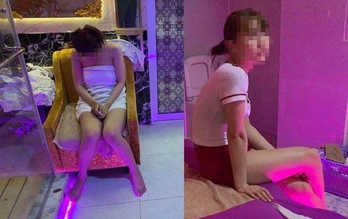 Đột kích quán massage kích dục với các "chân dài" đang đưa các "thượng đế" lên mây