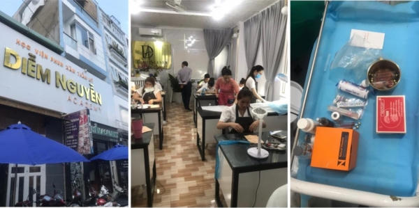 “Học viện phun xăm thẩm mỹ Diễm Nguyễn – Academy” bị xử phạt